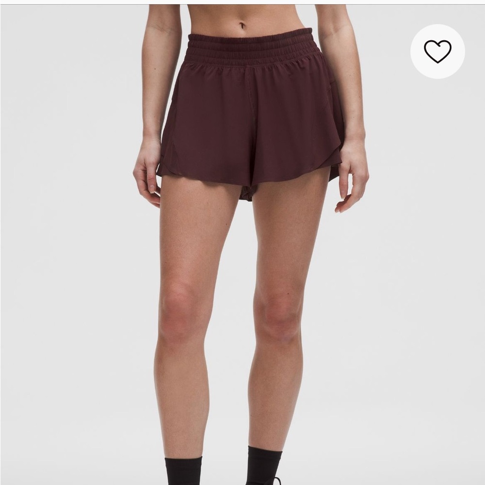 Lululemon NWOT Shake it out short goodnight plum size small
